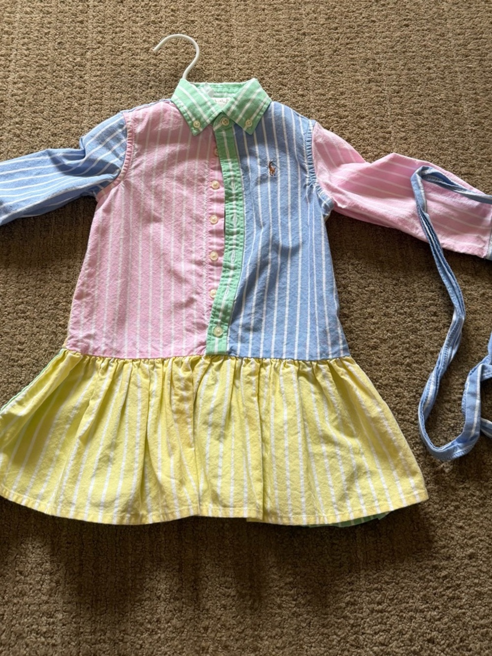 Ralph Lauren Pastel Multi-Striped Button-Down Shirt